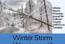 NWS: Winter Storm Warning for Cullman County until 6 a.m. Tuesday