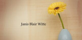 Obituary: Janis Blair Witte