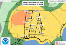 Severe weather possible followed by potential winter precipitation and bitterly cold temperatures next week
