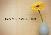 Obituary: Richard L. Olson, LTC (Ret)