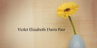 Obituary: Violet Elizabeth Davis Pair