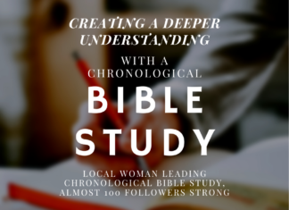 Local woman leading chronological Bible study, almost 100 strong