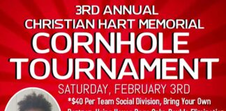 3rd annual Christian Hart Memorial Cornhole Tournament set for Feb. 3