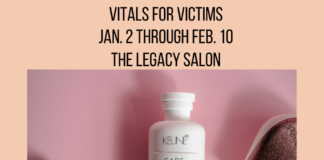 Local stylist holding ‘Vitals for Victims’ hygiene drive