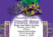 Flourish of Cullman Mardi Gras Bingo and Silent Auctions set for April 6