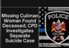 Missing Cullman woman found deceased; CPD investigate separate suicide case