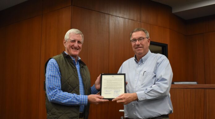 Cullman City Council recognizes retired Planning Commission Chairman Mike Voss