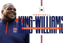 Vontrell King-Williams named defensive tackles coach at Auburn