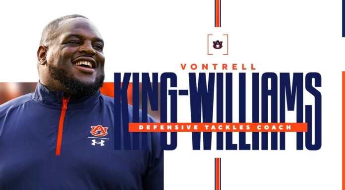 Vontrell King-Williams named defensive tackles coach at Auburn