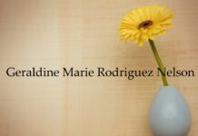 Obituary: Geraldine Marie Rodriguez Nelson