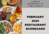 Restaurant scorecard: February 2024