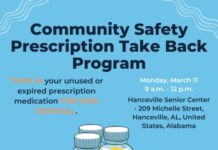 Hanceville Police Department hosting Community Safety Prescription Take Back Program