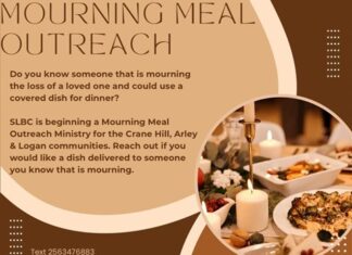 Smith Lake Baptist Church providing meals to those in mourning