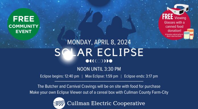 Experience the solar eclipse with Cullman Electric Cooperative while supporting a local cause