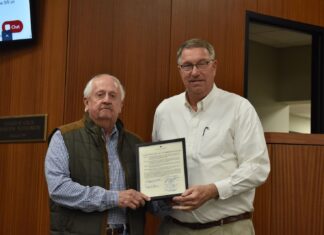 Cullman City Council honors Don Hewitt for Zoning Board service