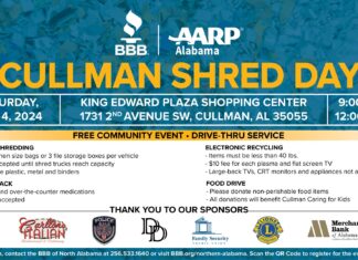 BBB of North Alabama hosting Cullman Shred Day May 4