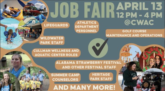 Cullman Parks, Recreation & Sports Tourism hosting job fair – over 300 positions