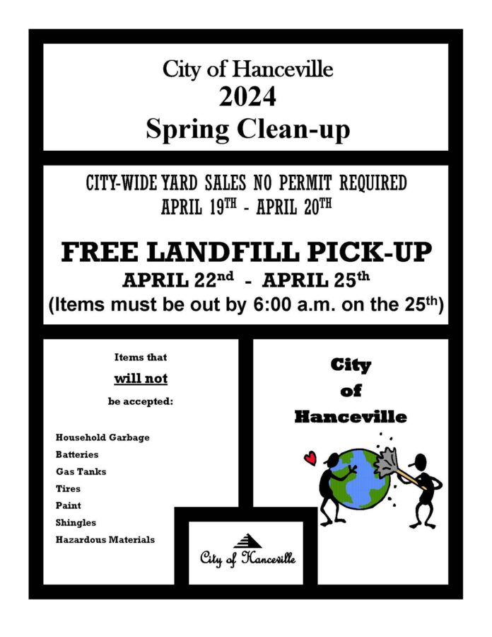 Hanceville Spring Clean Up and Yardsale