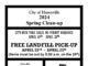 City of Hanceville 2024 Spring Clean-up April 19-20, 22-25
