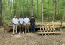 CATA students erect outdoor classroom at Sportsman Lake Park