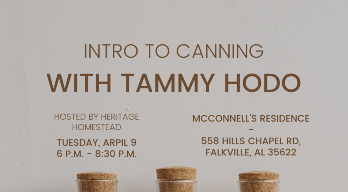 Heritage Homestead hosting Intro to Canning class April 9