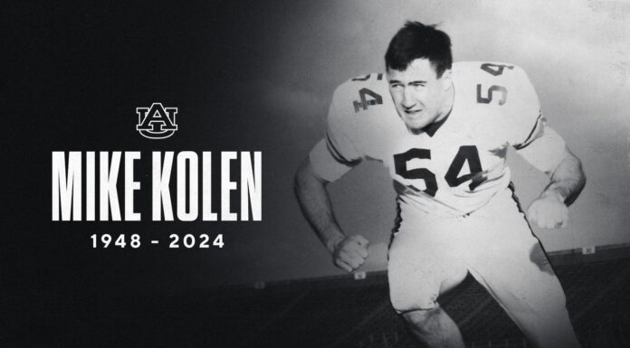 Auburn legend Mike Kolen passes away