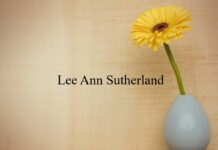 Obituary: Lee Ann Sutherland