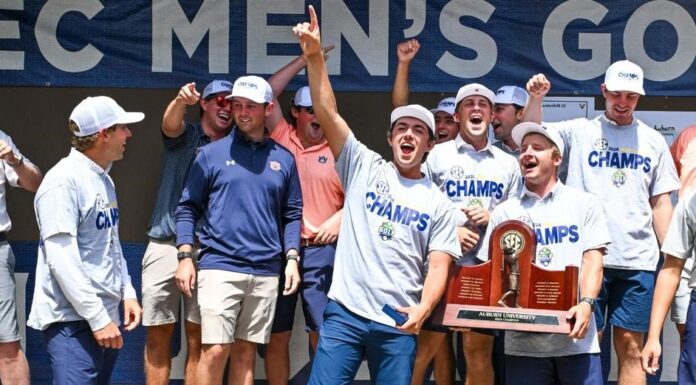 Auburn men’s golf sweeps SEC yearly awards