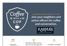 CPD hosting ‘Coffee with a Cop’ this Saturday