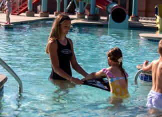 WildWater Cullman joins World’s Largest Swimming Lesson to promote water safety WildWater Cullman on Thursday, June 20, 2024, participated in the 15th annual World's Largest Swimming Lesson. (Cullman Parks, Recreation & Sports Tourism)