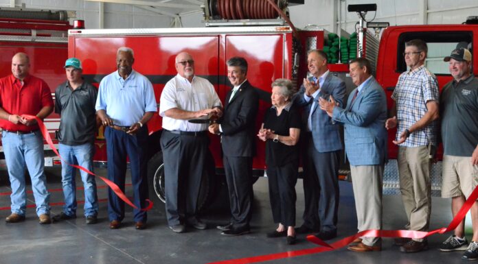 State and local officials cut ribbon on Garden City River Park & fire station improvements