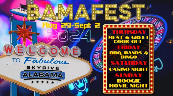 Skydive Alabama’s Bamafest coming to skies near you