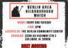 Berlin Area Neighborhood Watch meeting set for Sept. 17 – all invited