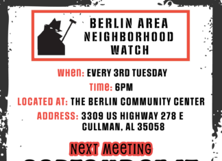 Berlin Area Neighborhood Watch meeting set for Sept. 17 – all invited