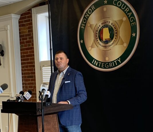 Cullman County Sheriff Matt Gentry will not seek reelection