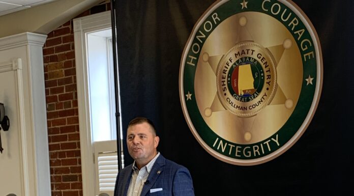 Cullman County Sheriff Matt Gentry will not seek reelection