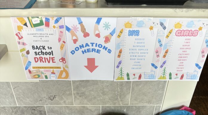 Elements teams up with Curt’s Closet for back-to-school drive