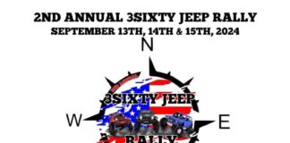 2nd annual 3Sixty Jeep Club Rally coming in September