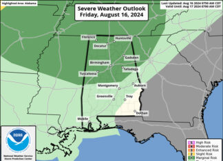 Severe thunderstorms possible today through Sunday
