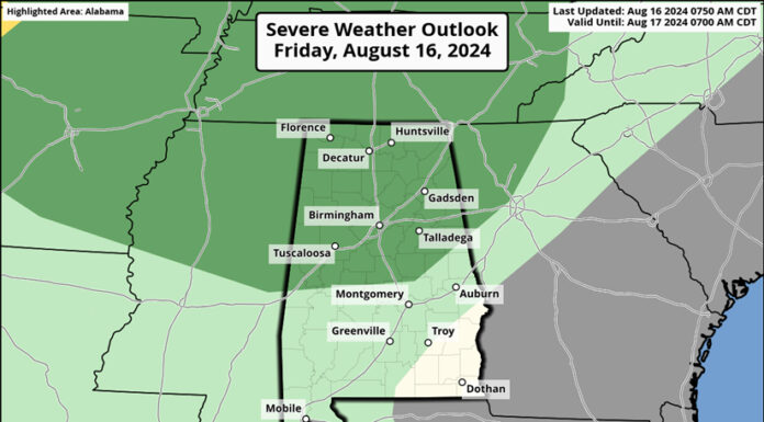 Severe thunderstorms possible today through Sunday