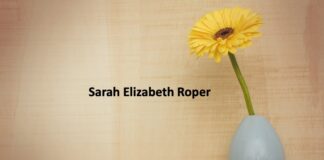 Obituary: Sarah Elizabeth Roper