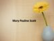Obituary: Mary Pauline Scott