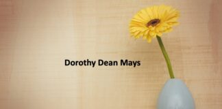 Obituary: Dorothy Dean Mays