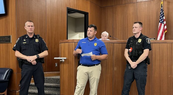 Cullman Police officer recognized for apprehension of wanted suspect