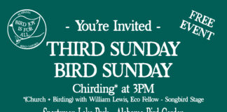 ‘Chirding’ at Sportsman Lake: Third Sunday birding and worship event Sept. 15