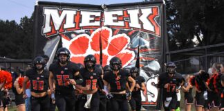PREP FOOTBALL: Meek drops round 2 matchup at Wadley 55-22