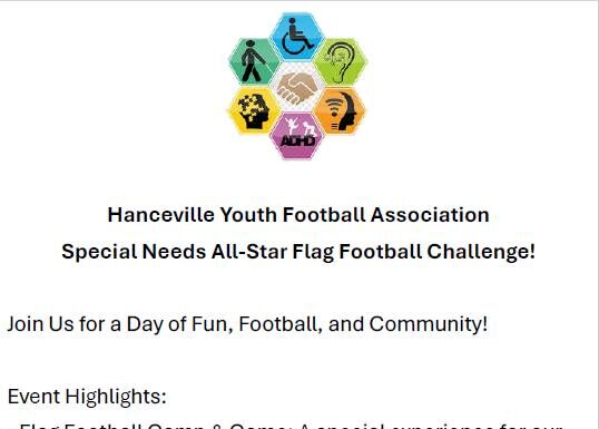 Special Needs All-Star Flag Football Challenge kicks off in Hanceville on Nov. 9