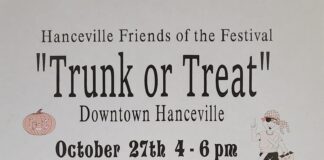 Join the fun at Hanceville’s family-friendly trunk or treat Oct. 27