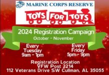 2024 Toys for Tots registration open for Cullman families – now through Nov. 15