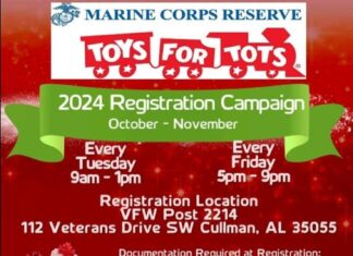 2024 Toys for Tots registration open for Cullman families – now through Nov. 15